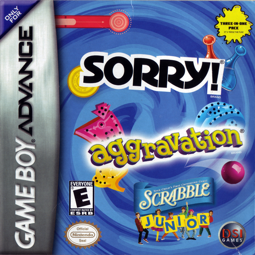 Sorry, Aggravation, & Scrabble
