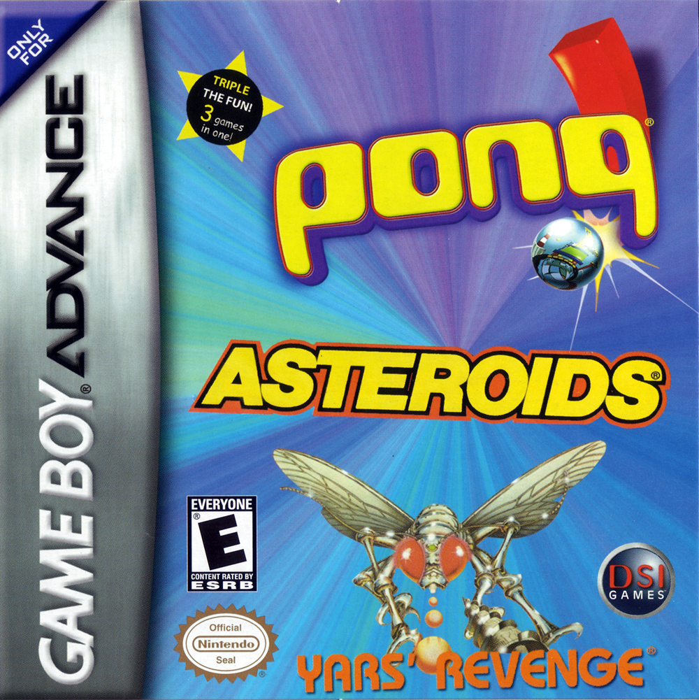 Pong, Asteroids, Yars Revenge