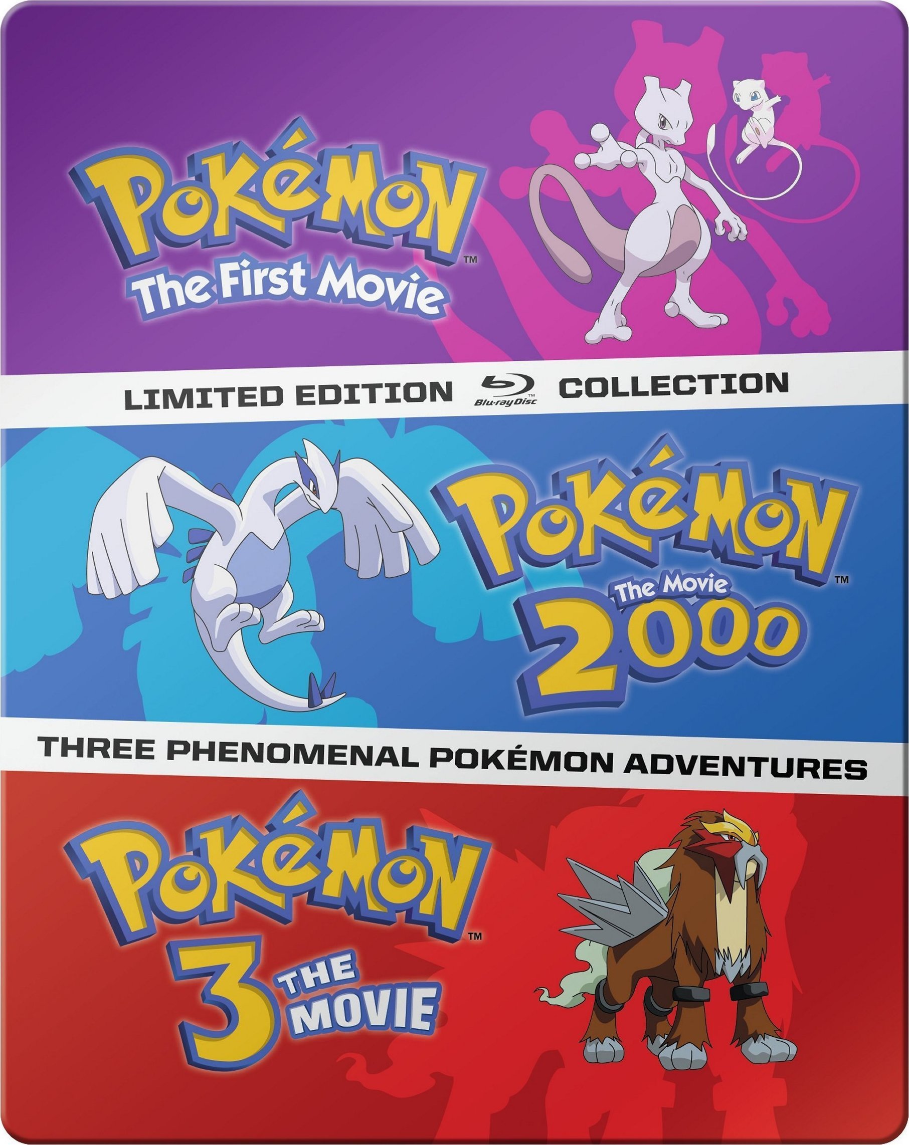 Pokemon Movies 1-3 Collection