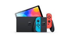 64GB Nintendo Switch OLED Console & Joy-Con Controllers Bundle (HEG-001 Black w/ Red & Blue Joy-Cons)
