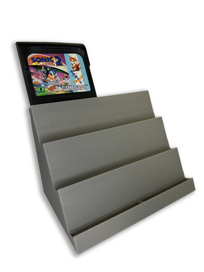 8 Game Gear Game Stand - Gray - 3D Printed