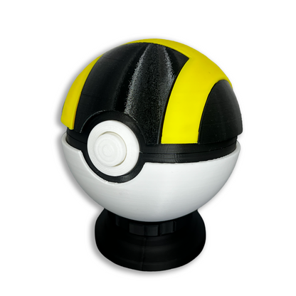 Pokeball 3D Print - Desk Art 3D Printed Desk Display PokeBall Ultra Ball