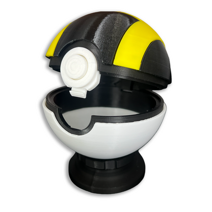 Pokeball 3D Print - Desk Art 3D Printed Desk Display PokeBall Ultra Ball