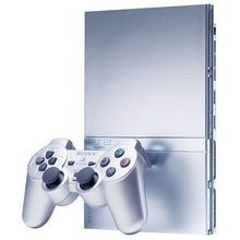 Sony Slim Playstation 2 Console & PS2 Controller Bundle (Silver - With Wear)