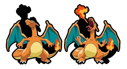 Charizard 3D Sticker Pokemon