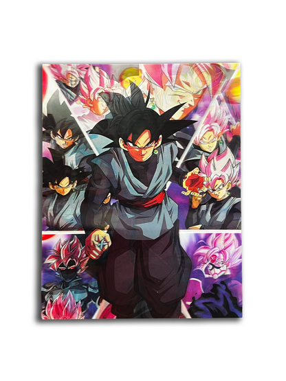 Dragon Ball Z 3D Print Zamasu, Goku Black, Goku