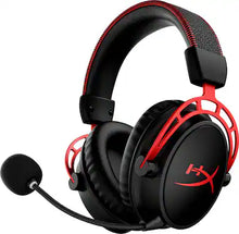 Headset - HyperX Cloud Alpha - w/ USB Adapter, USB Charge Cable, & Detachable Microphone
