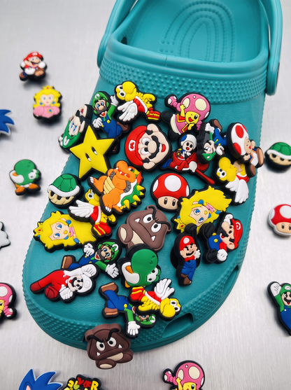Super Mario Themed Shoe Charms (10-Pack)