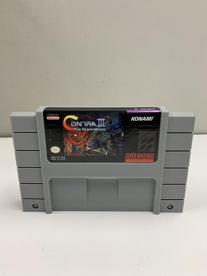 Contra 3 SNES Wall Art - Large SNES 3D Printed Display