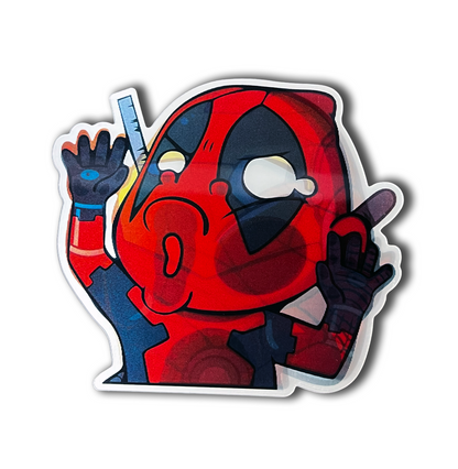 Marvel 3D Sticker Iron Man, Deadpool, Spider-Man - Pressed Against Glass