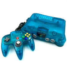 Nintendo 64 Console w/ Expansion Pack & N64 Controller Bundle (Ice Blue - With Wear)