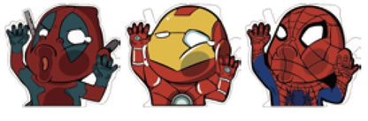 Marvel 3D Sticker Iron Man, Deadpool, Spider-Man - Pressed Against Glass
