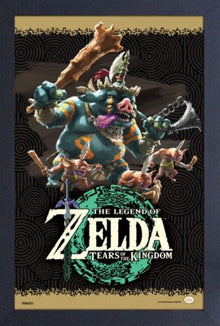 Legend of Zelda Framed Art - Tears of the Kingdom - Enemies - Gel Coated