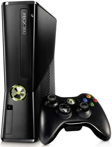 250GB Microsoft XBox 360 S Console & Controller Bundle (Black - With Wear)