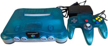 Nintendo 64 Console w/ Expansion Pack & N64 Controller Bundle (Blue/Clear - With Wear)